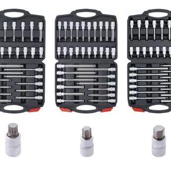 Bit-Einsatz-Sortiment | Antrieb Innenvierkant 12,5 mm (1/2