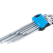 Winkelschlüssel-Satz | extra lang | T-Profil (für Torx) T10 - T50 | 9-tlg.