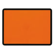 Orange Warntafel starr / 400 x 300 mm Retroreflektierend RA 1 / A, orange mit schwarzem Rand