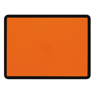Orange Warntafel starr / 400 x 300 mm Retroreflektierend RA 1 / A, orange mit schwarzem Rand
