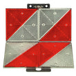 Parkwarntafel Form B, klappbar / 285 x 285 mm / Prismenrückstrahler