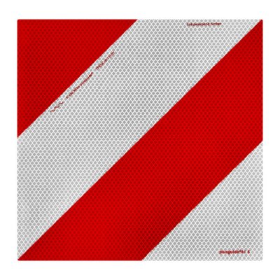 Parkwarntafel Form B, starr / 285 x 285 mm retroreflektierend RA 3 / C, weiß-rot