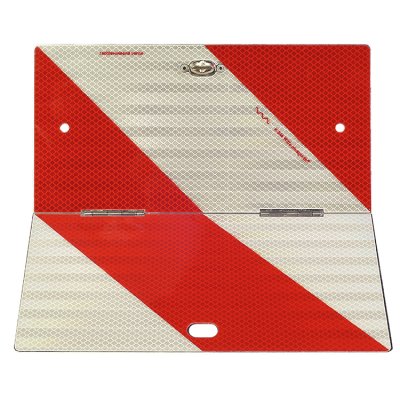 Parkwarntafel Form B, klappbar / 285 x 285 mm retroreflektierend RA 3 / C, weiß-rot