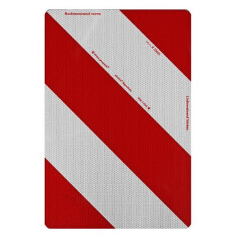 Warntafel starr / 282 x 423 mm retroreflektierend RA 1 / A, weiß-rot