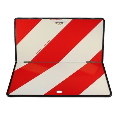 Warntafel klappbar / 423 x 423 mm retroreflektierend RA 1 / A, weiß-rot