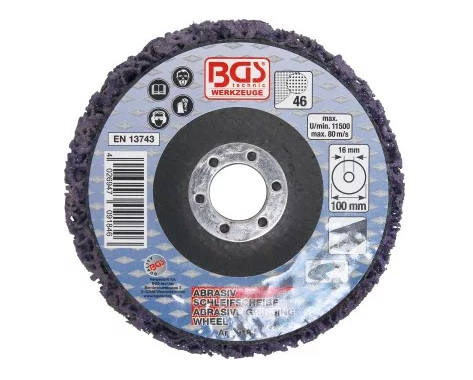 Abrasiv-Schleifscheibe | schwarz | Ø 100 mm | Aufnahmebohrung 16 mm