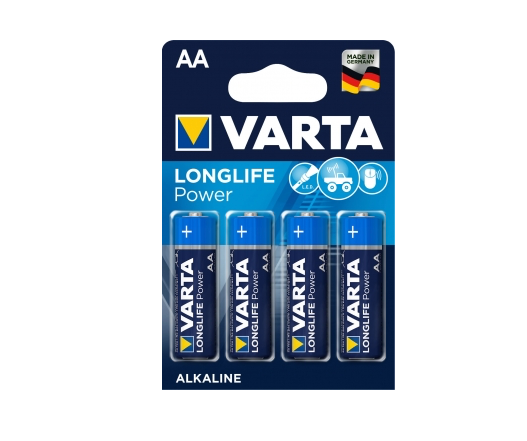 Varta Longlife Power Alkaline 4906 AA Mignon Batterie 4er Blister