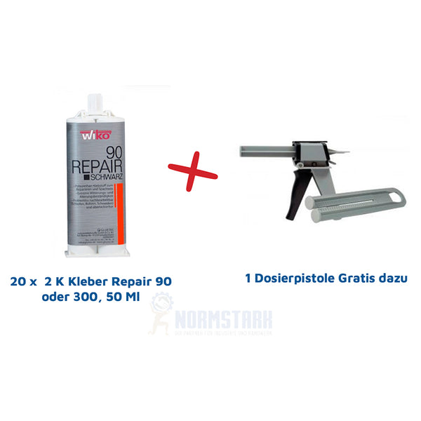 20x 2K Kleber Repair 90, 50ml + 1 Dosierpistole gratis