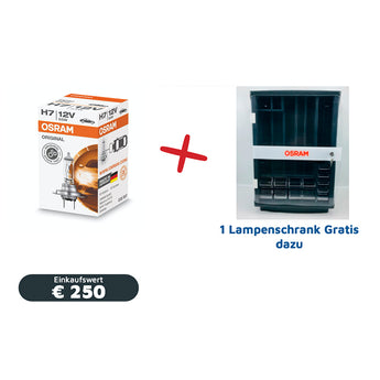 12V/24V Osram Leuchtmittel + Lampenschrank gratis