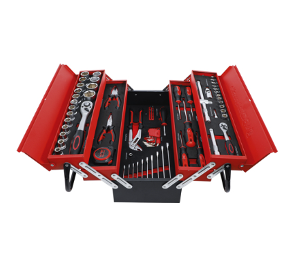 Metall - Werkzeugkoffer inkl. Werkzeug-Sortiment | 86-tlg.