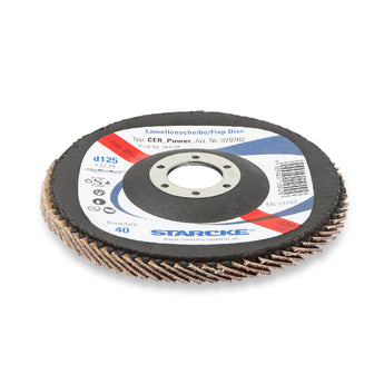 Fächerschleifscheiben/Lamellenscheiben, Korn 60 125mm, Keramik Scheibe