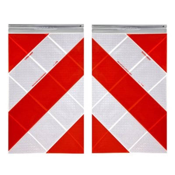 Warnfahnen für Hubladebühnen / 250 x 400 mm (geschweißte Variante)