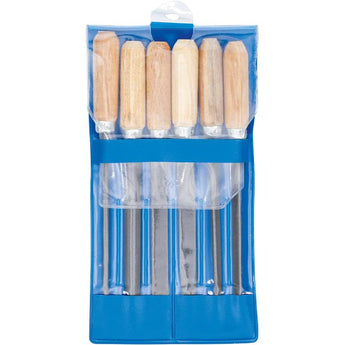 Schlüsselfeilen-Satz | Holzheft | 100 mm | 6-tlg.