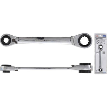 Ratschen-Ringschlüssel | 4-in-1 | SW 10 x 13 - 17 x 19 mm