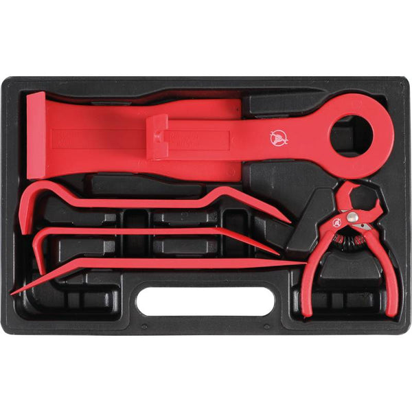 Zierleistenkeile-Satz | verschiedene Formen | mit Niet-Lösezange | 6-tlg.