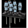 6 Schraubendrehersatz, Edelstahl + Rack