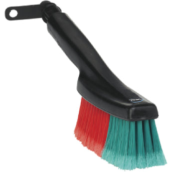 VIKAN Autobürste m/Wasserdurchlauf, 350 mm (C), 360 mm, Weich/gesplisst, Schwarz