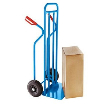 Stapelkarre, Sackkarre mit extra breiter Schaufel mit Luftreifen mit bis zu 350 KG Tragfähigkeit