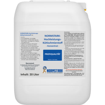 Normstark Hochleistungs-Kühlschmierstoff, 20 L