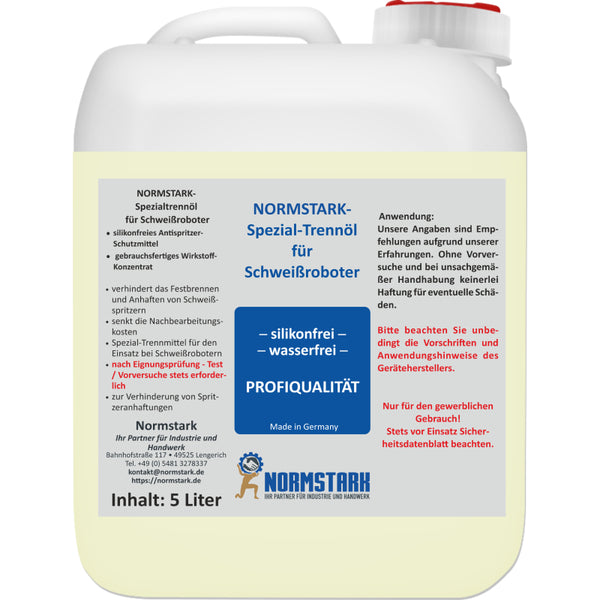 Normstark Spezial-Trennöl für Schweißroboter 5 L