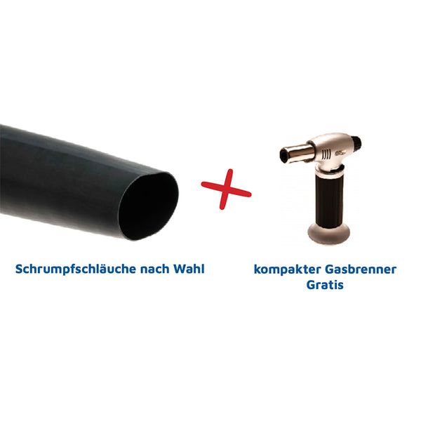 5x Schrumpfschläuche = 1x kompakter Gasbrenner gratis