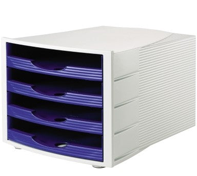 Normstark Office Schubladenbox offen 4 Schubfächer