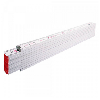 Gliedermaßstab, Zollstock, 2 M, Kunststoff-Glieder