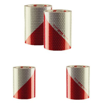 KFZ-Warnmarkierung / ORALITE® 5921M Reflexfolie RA 2 / C, weiß-rot, gemäß DIN 30710