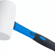 Gummihammer | Fiberglasstiel | weißer Kopf | Ø 64 mm | 750 g HS CODE:820520
