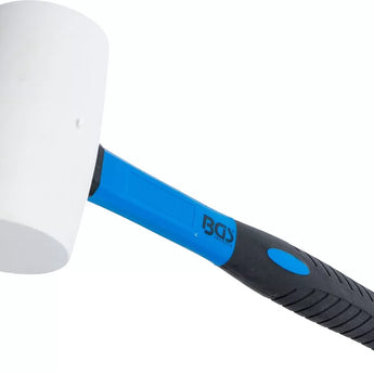 Gummihammer | Fiberglasstiel | weißer Kopf | Ø 64 mm | 750 g HS CODE:820520