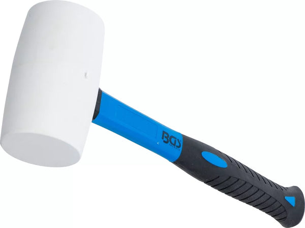 Gummihammer | Fiberglasstiel | weißer Kopf | Ø 64 mm | 750 g HS CODE:820520