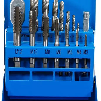 Gewindeschneid-/HSS-Bohrer-Satz | M3 - M12 / 2,5 - 10,2 mm HS CODE:820510