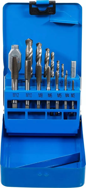 Gewindeschneid-/HSS-Bohrer-Satz | M3 - M12 / 2,5 - 10,2 mm HS CODE:820510