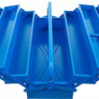 Metall-Werkzeugkasten | leer | 530 x 200 x 200 mm | 5 Fächer HS CODE:7326.90