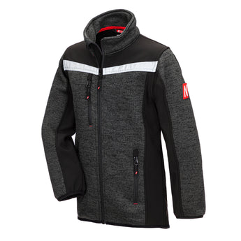NITRAS MOTION TEX KIDS,strick-softshelljacke,schwarz