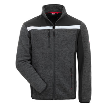 NITRAS MOTION TEX PLUS, strick-softshelljacke,schwarz