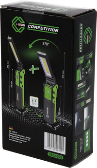 2-teiliges LED-Arbeitslampen-Set mit COB- und Spotlicht – dimmbar, wiederaufladbar, mit Powerbank-Funktion