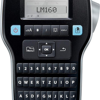 DYMO LabelManager 160 Tragbares Beschriftungsgerät | Etikettiergerät mit QWERTZ Tastatur | Einfache Textbearbeitung