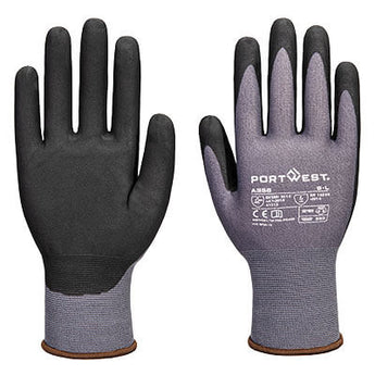 A356 - ESD 15 Nitril Essential Multipack (Pk12) Grau/Schwarz