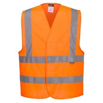 Warnschutz Weste mit Schulterreflexband Orange