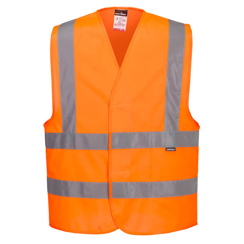 Warnschutz Weste mit Schulterreflexband Orange