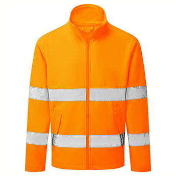 ES428 - ES1 Essential Hi-Vis Softshell-Jacke Orange