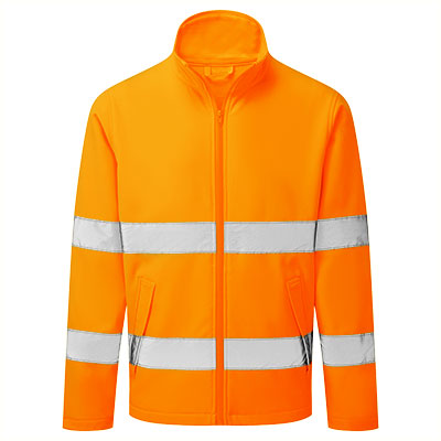 ES428 - ES1 Essential Hi-Vis Softshell-Jacke Orange