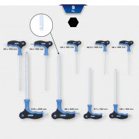 BRILLIANT TOOLS T-Griff-Innensechskant-Winkelstiftschlüssel-Satz BT041100 – 9-teilig