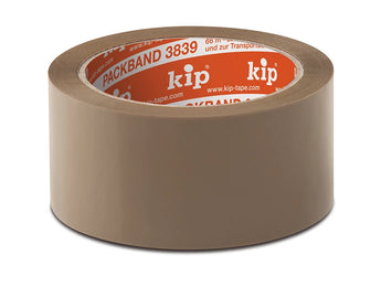 Klebeband PP- Packband in braun o. transparent 50mm Breite 66m Länge