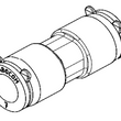 Doppelsteckmuffe transparent permanent für speedpipe mit Außen-Ø 7mm / Glasfaser