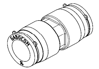 Doppelsteckmuffe transparent permanent für speedpipe mit Außen-Ø 14mm / Glasfaser