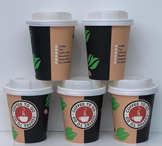 Ol-Gastro-Bedarf 500 Coffee to GO Becher + Deckel 300 ml Pappbecher Coffeebecher