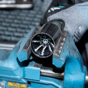 BPS 600 Z Pinselbürste mit Schaft, gezopfter Draht für Stahl, Edelstahl