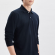 Kragen Polo-Shirt Regular Langarm Herren